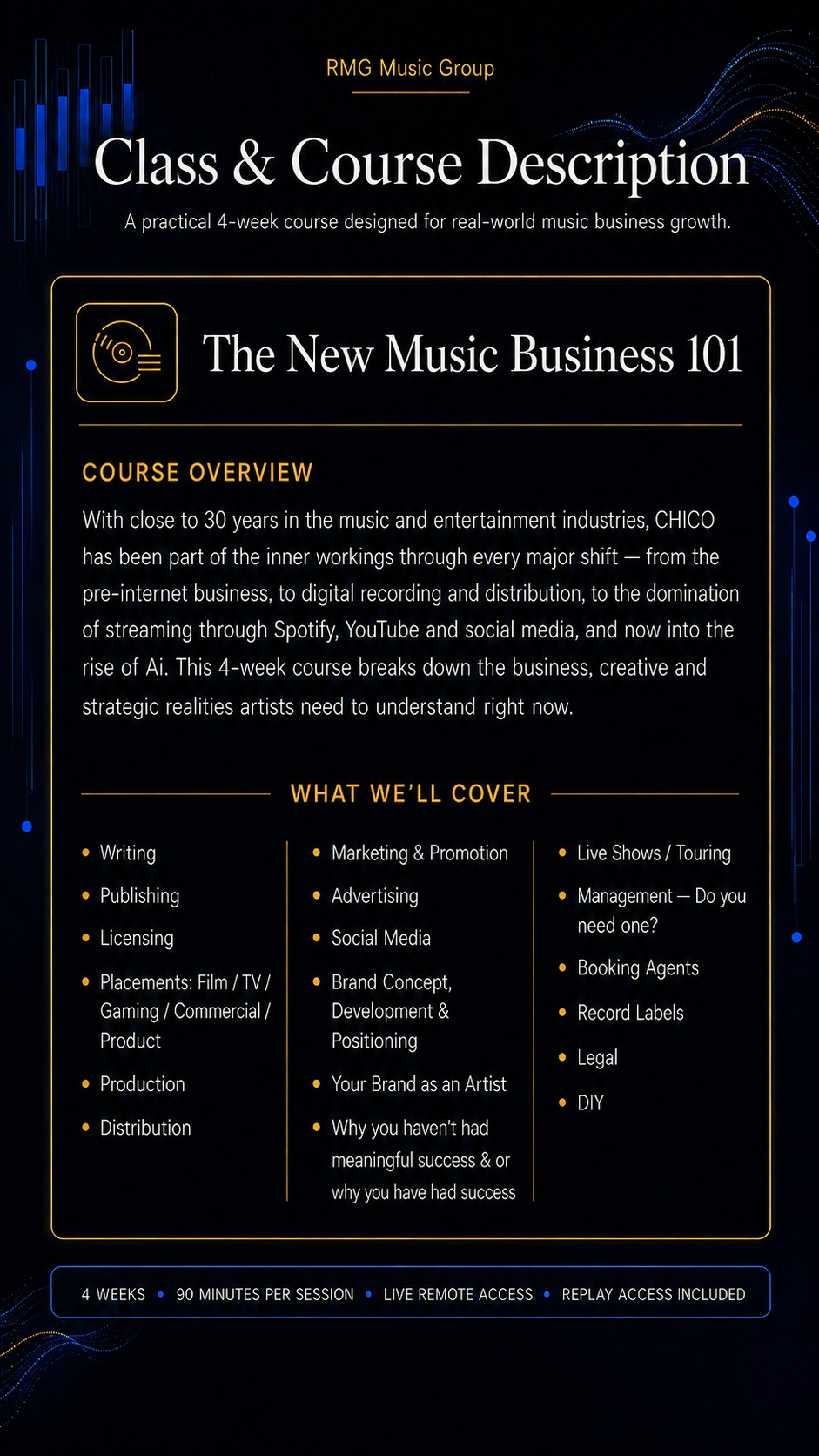RMG Universal Presents — MASTERCLASS — The New Music Business 101